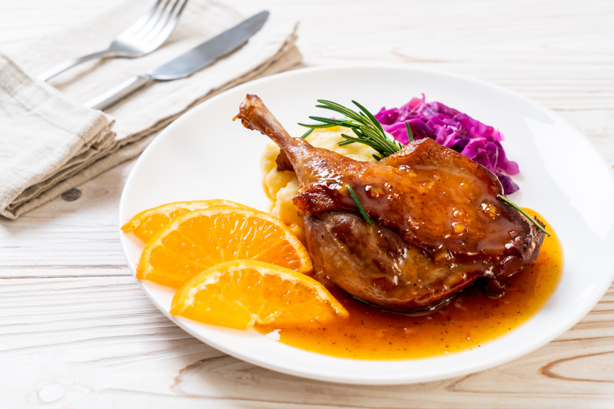 Entenbrust &agrave; l&rsquo;orange